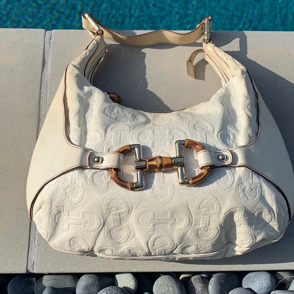 Authentic Gucci Hobo Bamboo Handbag